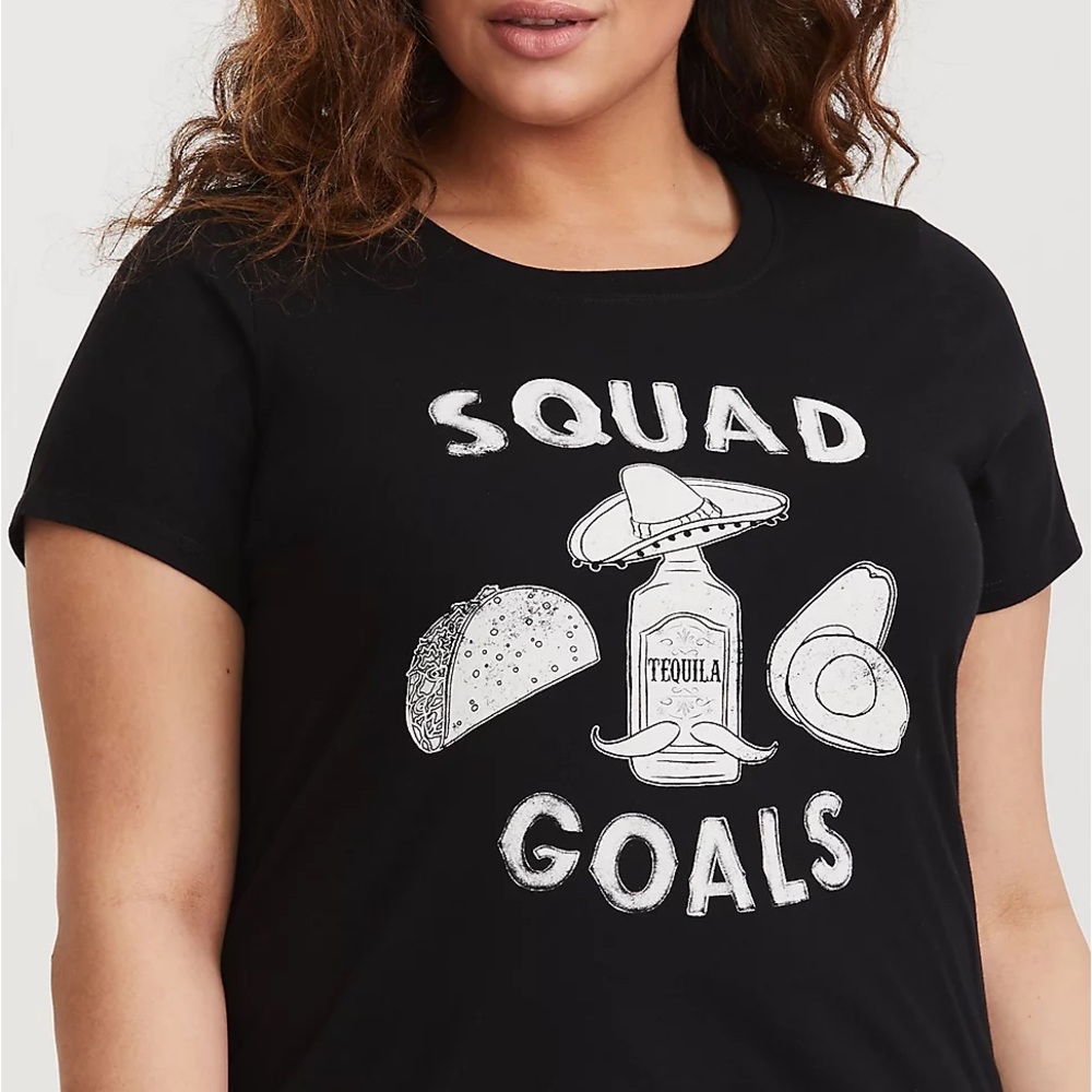 Torrid size 2 squad goals t-shirt